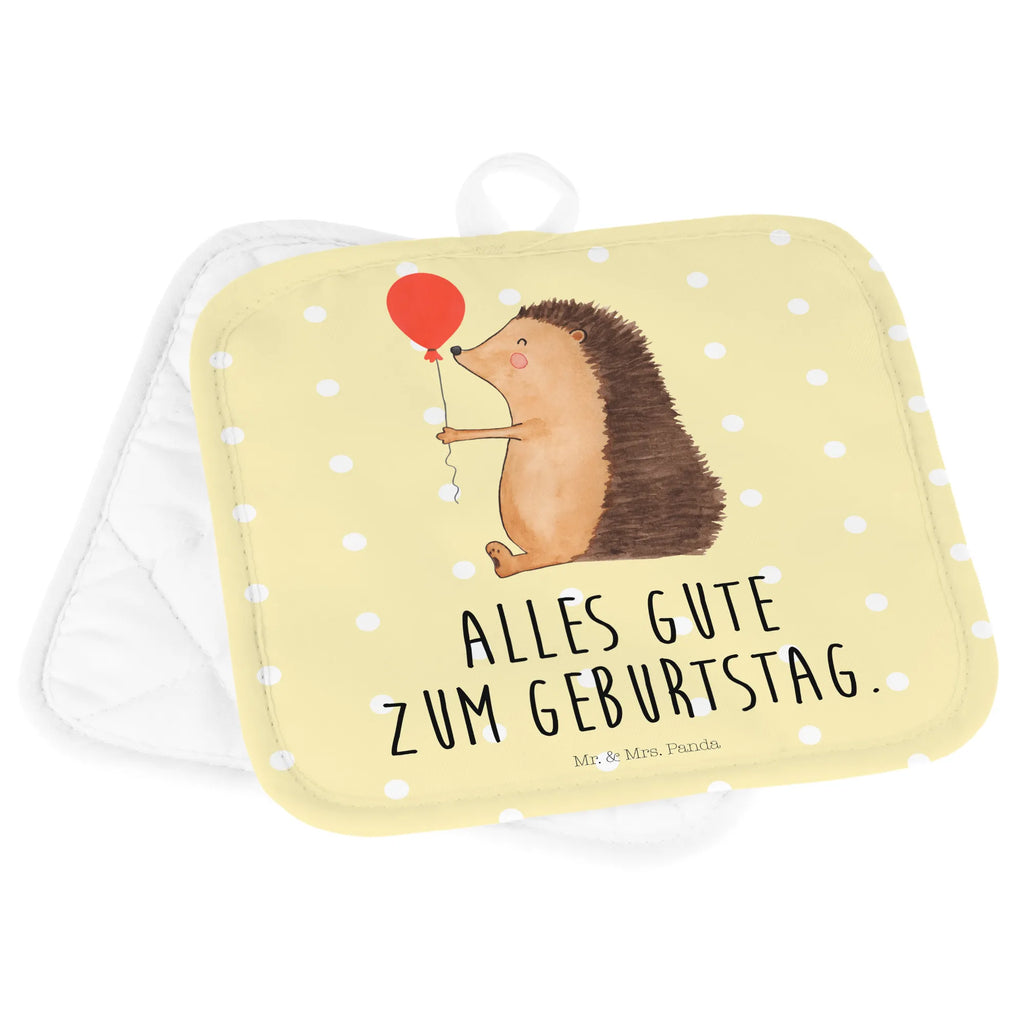 2er Set Topflappen  Igel Luftballon Topfhandschuhe, Topfuntersetzer, Topflappen, Topflappen 2er Set, topfhalter, Topflappenset, Topflappen Set, 2er Set Topflappen, Lustige Sprüche, Tiere, Tiermotive, Gute Laune, Ballon, Igel, Geburtstag, Herzlichen Glückwunsch, Geburtstagskind, Happy Birthday, Glückwunsch