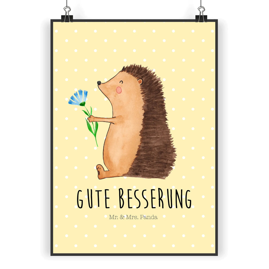 Poster Igel Blumen Designposter, Mr. & Mrs. Panda Poster, Kinderposter, Kunstdruck, Raumdekoration, Wanddeko Bild, Handgemaltes Poster, Wanddekoration, Poster, Wandposter, Küchenposter, Bild, Posterdruck, Wanddeko, Tiermotive, Gute Laune, lustige Sprüche, Tiere, Krankheit, Genesungswünsche, Igel, Krankenhaus, krank, Besuch, Gute Besserung
