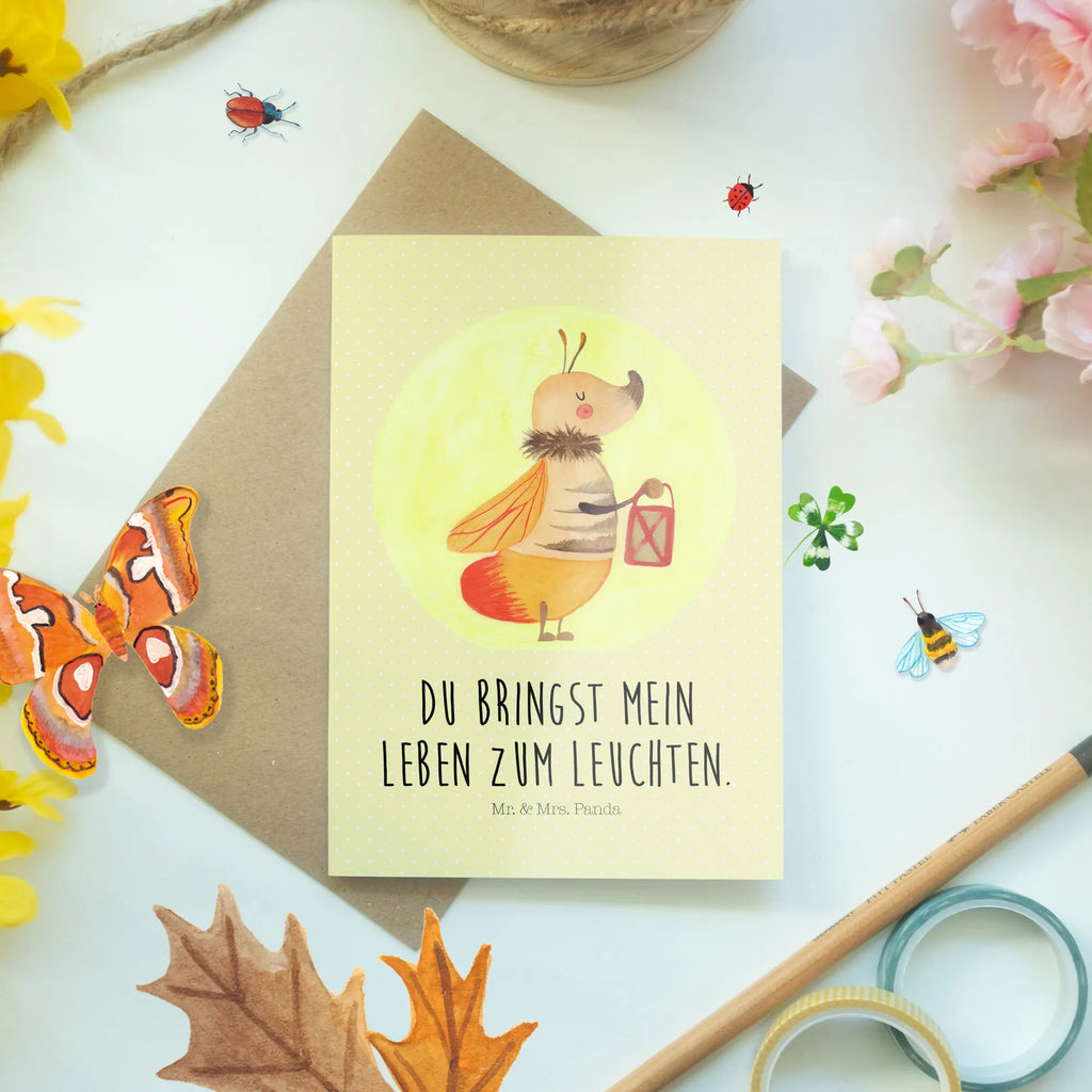 Greetings card Firefly birthday card, wedding card, folding card, greeting card, invitation card, small animals, cute, funny, cute animal motives, hand drawn, small world, funny sayings, good mood, happy, gifts, gift ideas, special gifts, animal lover, card, glowworm, proof of love, marriage proposal, magic, love saying, butterfly, favourite person, anniversary, love, engagement, glow