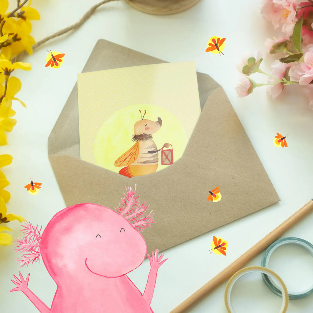 Greetings card Firefly birthday card, wedding card, folding card, greeting card, invitation card, small animals, cute, funny, cute animal motives, hand drawn, small world, funny sayings, good mood, happy, gifts, gift ideas, special gifts, animal lover, card, glowworm, proof of love, marriage proposal, magic, love saying, butterfly, favourite person, anniversary, love, engagement, glow