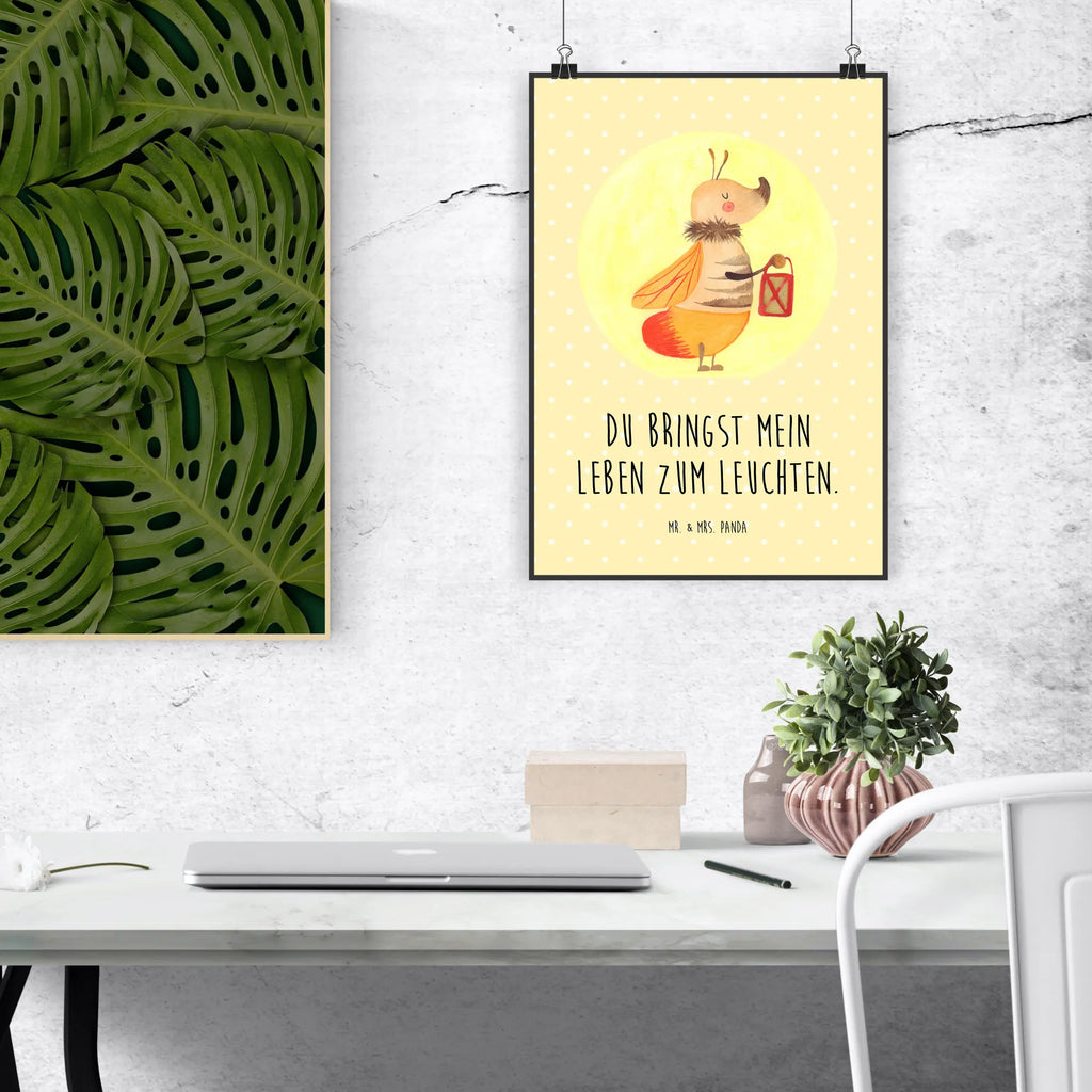 Poster Firefly Kunstdruck, Wanddeko, Posterdruck, Bild, Raumdekoration, Handgemaltes Poster, Wanddekoration, Küchenposter, Designposter, Kinderposter, Wandposter, Wanddeko Bild, Mr. & Mrs. Panda Poster, Poster, Tiermotive, Gute Laune, lustige Sprüche, Tiere, Liebesspruch, Jahrestag, Falter, Liebesbeweis, Lieblingsmensch, Liebe, Heiratsantrag, Leuchten, Glühwurm, magisch, Verlobung, Glühwürmchen
