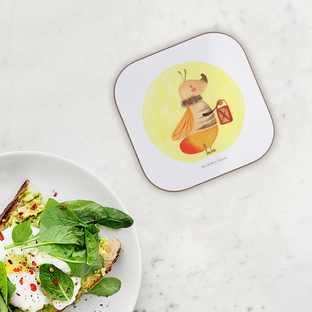 Square coaster Firefly gift, gifts, glass coasters, party, presents, Coasters, breakfast, small animals, cute, funny, cute animal motives, hand drawn, small world, funny sayings, good mood, happy, gift ideas, special gifts, animal lover, card, engagement, love saying, glow, anniversary, proof of love, glowworm, favourite person, butterfly, magic, marriage proposal, love