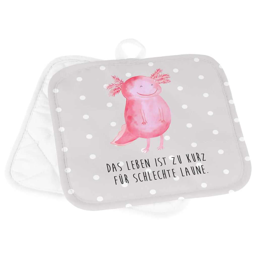 2er Set Topflappen  Axolotl glücklich Topfhandschuhe, Topflappen, Topflappen 2er Set, Topflappenset, Topflappen Set, Topflappen mit Spruch, Schöne Topflappen, Ofenhandschuh, Ofenhandschuhe, Topflappen lustig, Topfuntersetzer, Topfhandschuh, Axolotl, Molch, Lurche, gute Laune, Schwanzlurch, Lurch, Axolot, Motivation