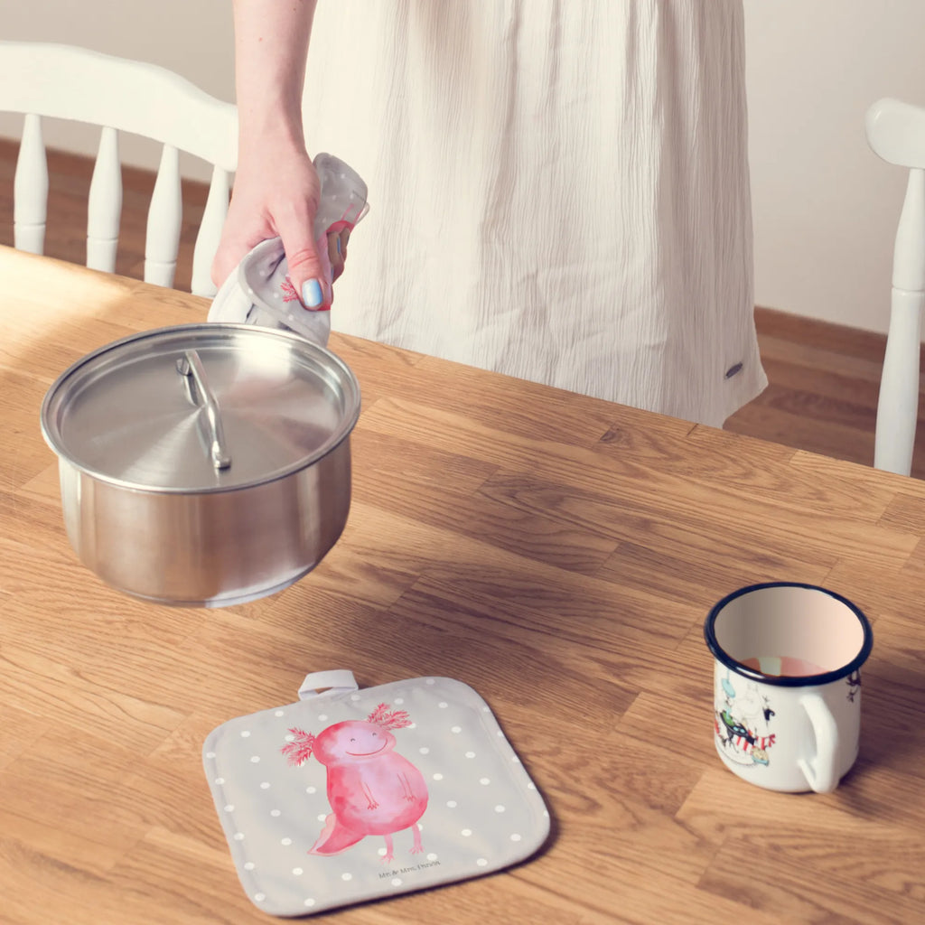 2er Set Topflappen  Axolotl glücklich Topfhandschuhe, Topflappen, Topflappen 2er Set, Topflappenset, Topflappen Set, Topflappen mit Spruch, Schöne Topflappen, Ofenhandschuh, Ofenhandschuhe, Topflappen lustig, Topfuntersetzer, Topfhandschuh, Axolotl, Molch, Lurche, gute Laune, Schwanzlurch, Lurch, Axolot, Motivation