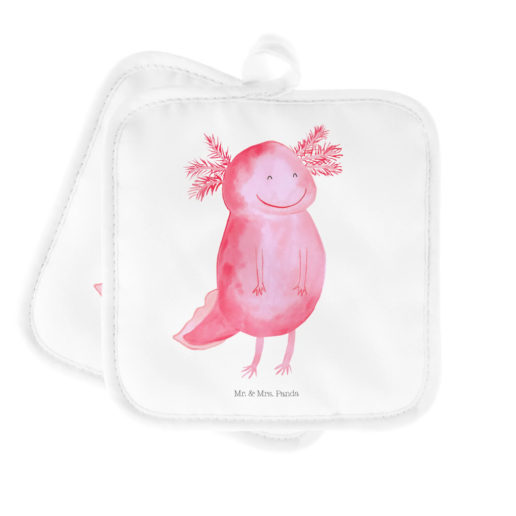 2er Set Topflappen  Axolotl glücklich Topfhandschuhe, Topflappen, Topflappen 2er Set, Topflappenset, Topflappen Set, Topflappen mit Spruch, Schöne Topflappen, Ofenhandschuh, Ofenhandschuhe, Topflappen lustig, Topfuntersetzer, Topfhandschuh, Axolotl, Molch, Lurche, gute Laune, Schwanzlurch, Lurch, Axolot, Motivation
