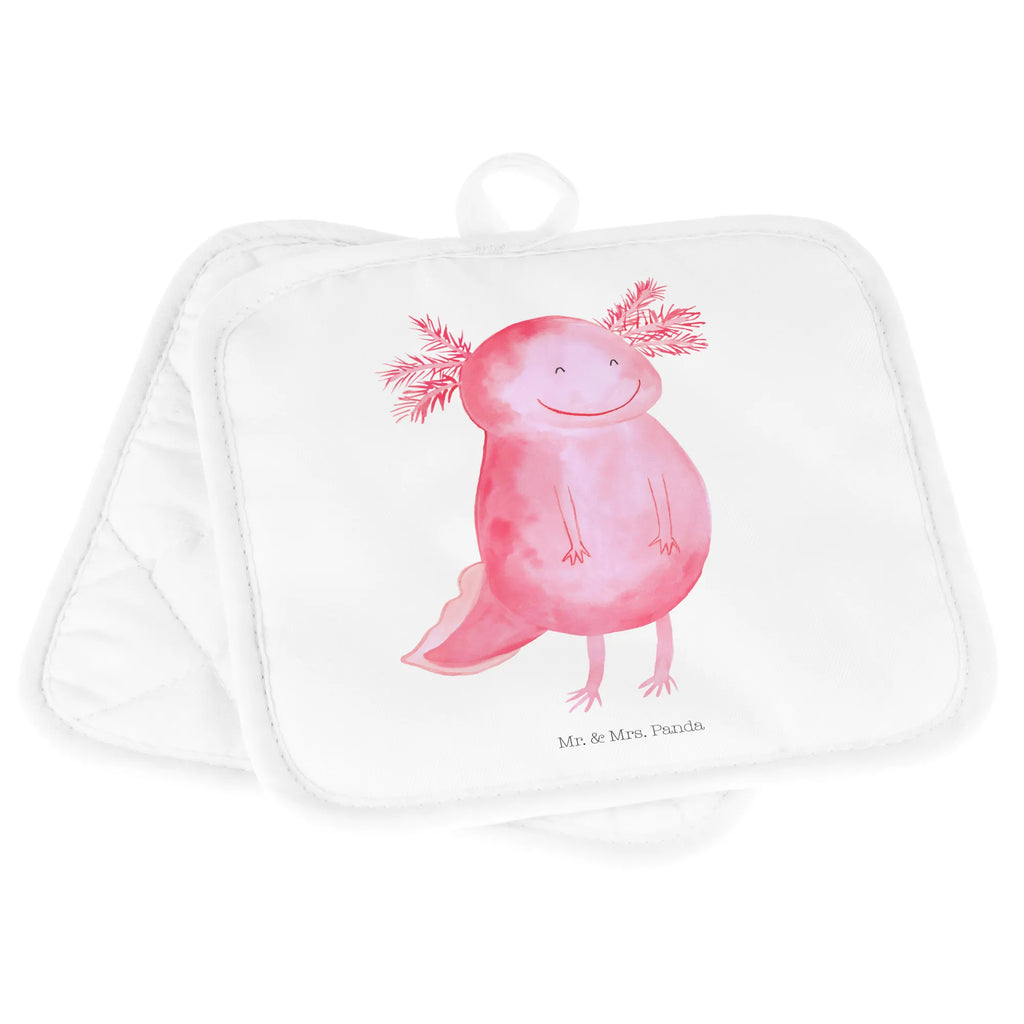 2er Set Topflappen  Axolotl glücklich Topfhandschuhe, Topflappen, Topflappen 2er Set, Topflappenset, Topflappen Set, Topflappen mit Spruch, Schöne Topflappen, Ofenhandschuh, Ofenhandschuhe, Topflappen lustig, Topfuntersetzer, Topfhandschuh, Axolotl, Molch, Lurche, gute Laune, Schwanzlurch, Lurch, Axolot, Motivation