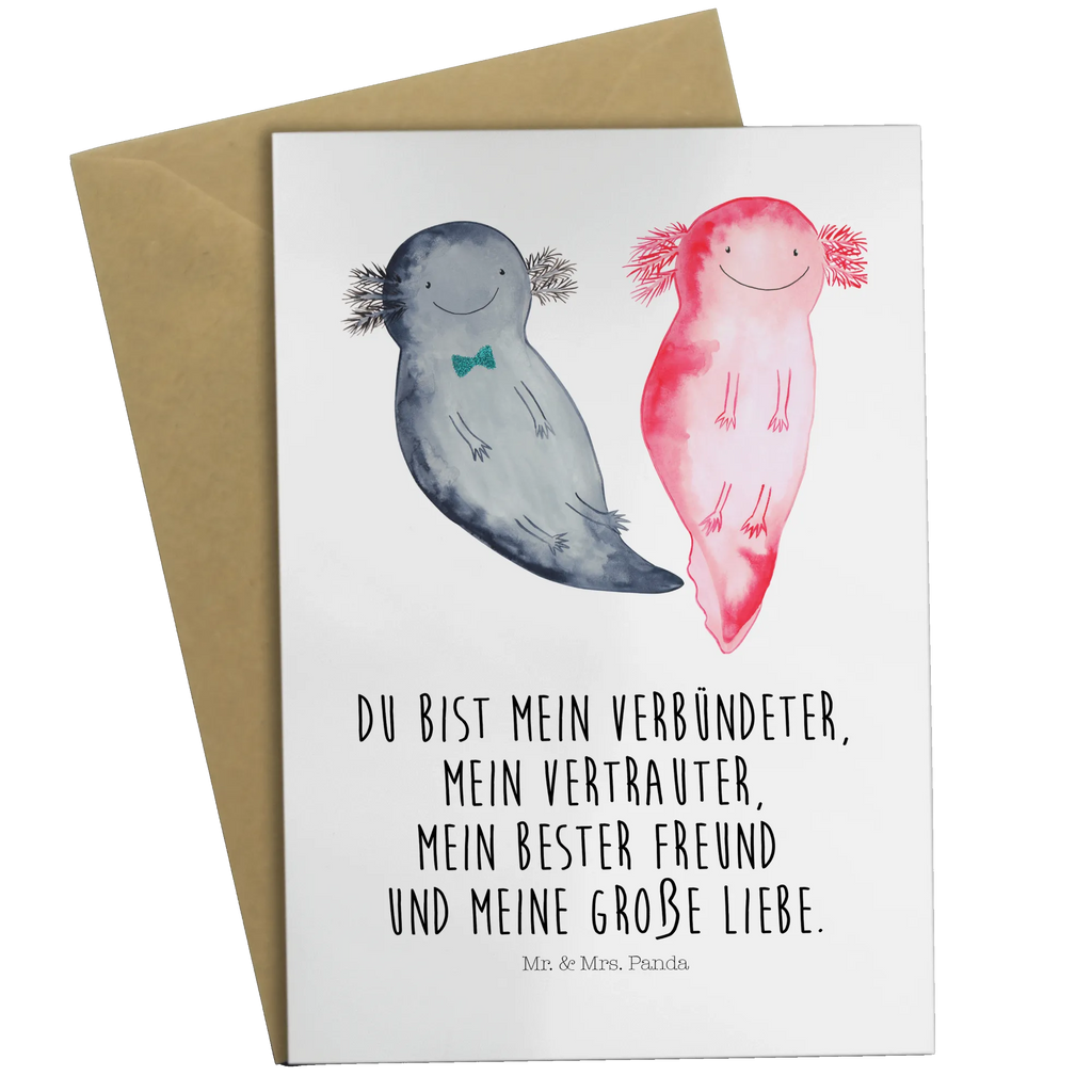Greetings card axolotl Girlfriend vatertagskarte, einladungskarten, osterkarten, kommunionskarte, Glückwunschkarte, Beileidskarte, spruchkarte, hochzeitskarten, firmungskarte, genesungskarte, osterkarte, babykarte, Klappkarte, dankeskarten, abiturkarte, neujahrskarte, Grußkarten, Grußkarte, valentinstagskarte, jubiläumskarte, Motivkarte, glückwunschkarten, weihnachtskarten, Axolotl, Molch, Verlobter, Schwanzlurch, Lurch, Liebesbeweis, Ehemann, Lurche, Freund, Große Liebe, Jahrestag, Liebe, Axolot, Valentinstag
