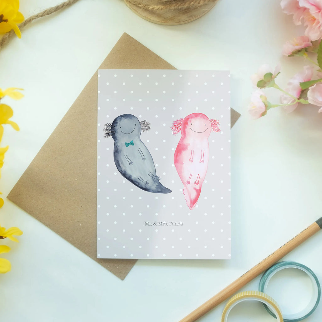 Greetings card axolotl Girlfriend vatertagskarte, einladungskarten, osterkarten, kommunionskarte, Glückwunschkarte, Beileidskarte, spruchkarte, hochzeitskarten, firmungskarte, genesungskarte, osterkarte, babykarte, Klappkarte, dankeskarten, abiturkarte, neujahrskarte, Grußkarten, Grußkarte, valentinstagskarte, jubiläumskarte, Motivkarte, glückwunschkarten, weihnachtskarten, Axolotl, Molch, Verlobter, Schwanzlurch, Lurch, Liebesbeweis, Ehemann, Lurche, Freund, Große Liebe, Jahrestag, Liebe, Axolot, Valentinstag