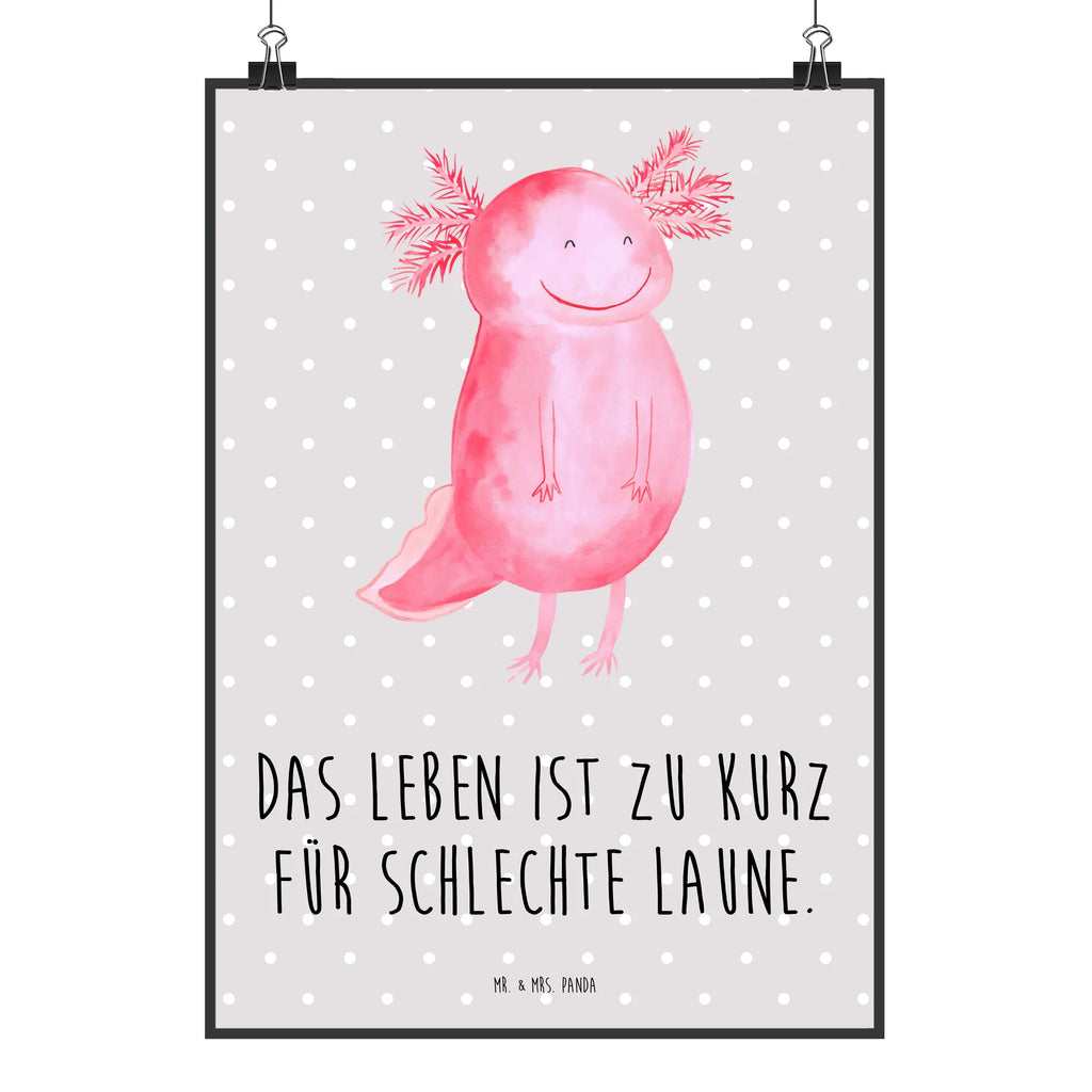 Poster axolotl Happy kunstdruck poster, Posterdruck, wandkunst, Plakat, Wandbild, Bild, wanddruck, Poster, Mr. & Mrs. Panda Poster, Wandposter, Kunstdruck, Deko Bild, Wanddeko Bild, grafikposter, drucke, kunstposter, kunst für die wand, wanddeko, Bild für Wand, Designposter, Wanddekoration, Wandschmuck, Molch, Axolotl, Axolot, Schwanzlurch, Lurch, Lurche, Motivation, Gute Laune