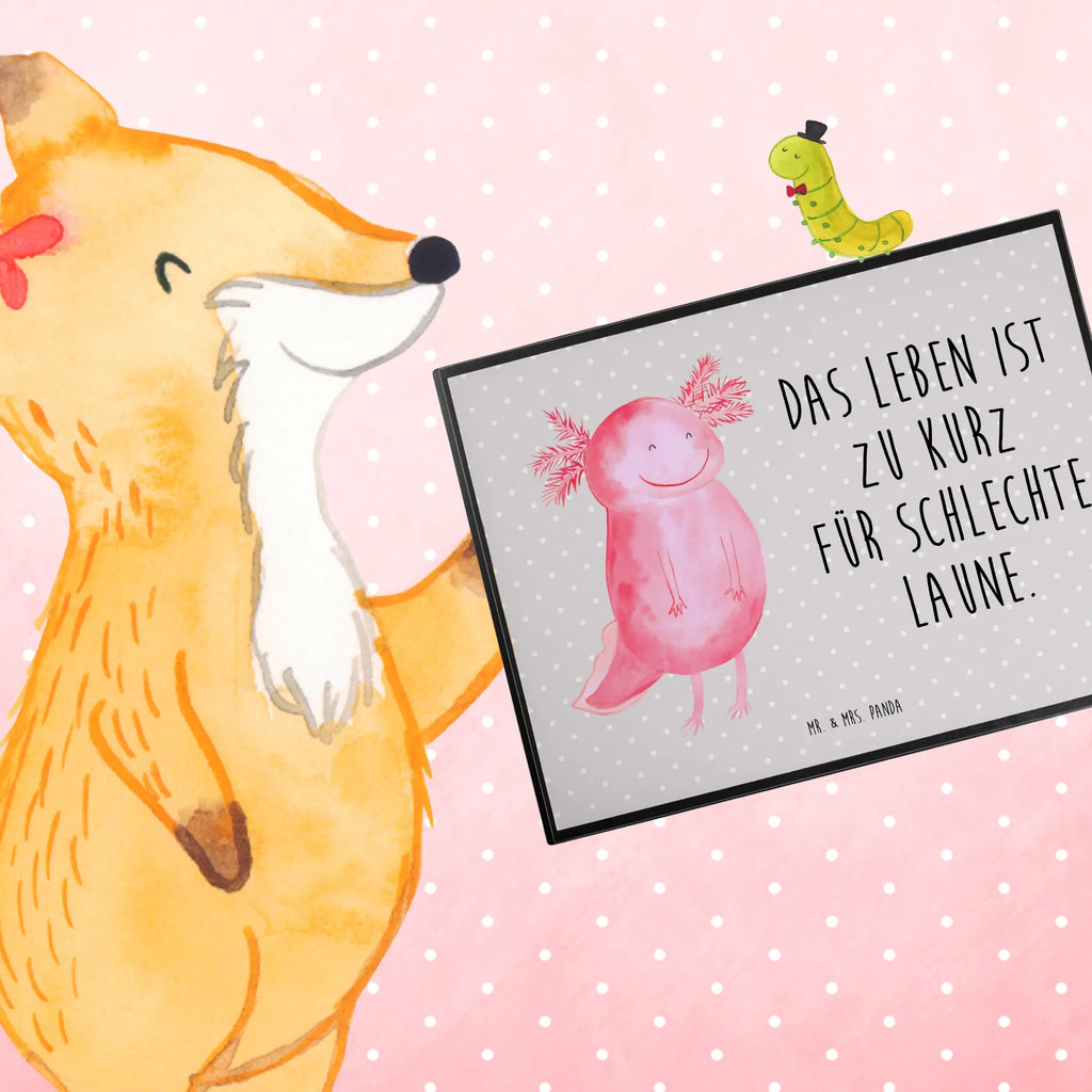 Schreibtischunterlage Axolotl Glücklich Schreibtischunterlage Groß, Schreibtisch Unterlagen, Schreibtischauflage, Schreibwaren, Bürobedarf, Büroartikel, Schreibunterlage, Axolotl, Molch, gute Laune, Motivation, Axolot, Lurche, Schwanzlurch, Lurch