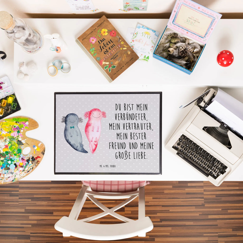 Schreibtischunterlage Axolotl Freundin schreibtischauflagen, schreibauflage, schreibmatte, schreibauflagen, pultunterlage, schreibtischmatte, tischmatte, tischauflagen, Schreibtischauflage, Schreibtisch Matte, Tischunterlage, schreibtischunterlage, arbeitsunterlage, Schreibtisch Unterlagen, schreibtischunterlagen, Schreibunterlage, tischauflage, tischpads, tischpad, arbeitsmatte, tischmatten, Axolotl, Molch, Lurch, Freund, Lurche, Schwanzlurch, Verlobter, Valentinstag, Liebe, Jahrestag, Ehemann, Liebesbeweis, Axolot, Große Liebe