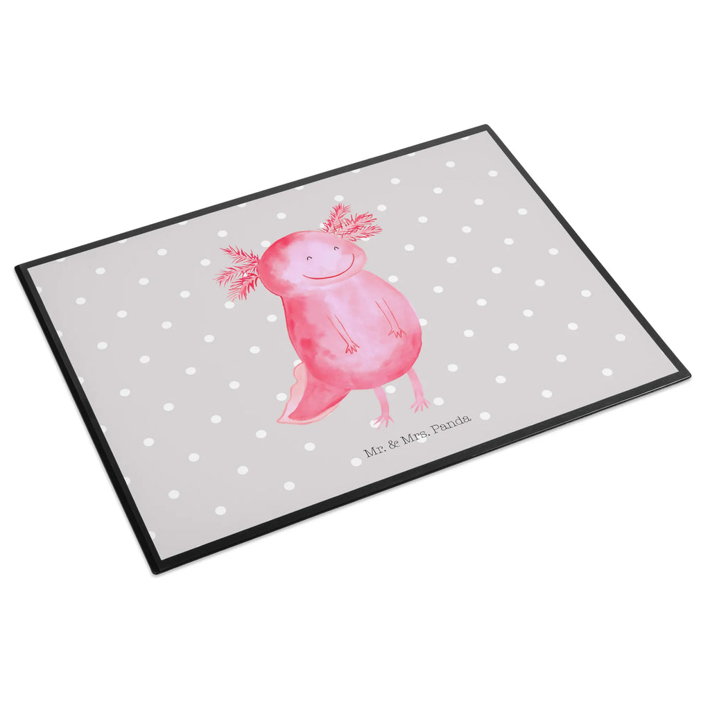 Schreibtischunterlage Axolotl Glücklich Schreibtischunterlage Groß, Schreibtisch Unterlagen, Schreibtischauflage, Schreibwaren, Bürobedarf, Büroartikel, Schreibunterlage, Axolotl, Molch, gute Laune, Motivation, Axolot, Lurche, Schwanzlurch, Lurch