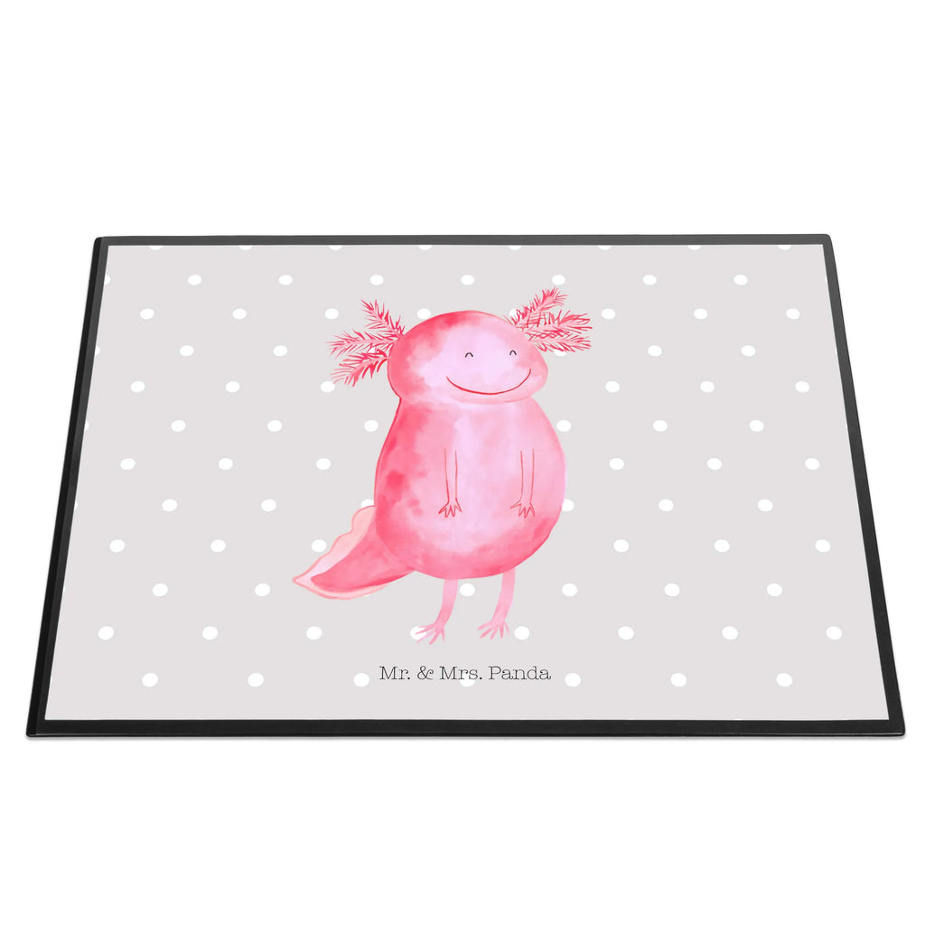 Schreibtischunterlage Axolotl Glücklich Schreibtischunterlage Groß, Schreibtisch Unterlagen, Schreibtischauflage, Schreibwaren, Bürobedarf, Büroartikel, Schreibunterlage, Axolotl, Molch, gute Laune, Motivation, Axolot, Lurche, Schwanzlurch, Lurch