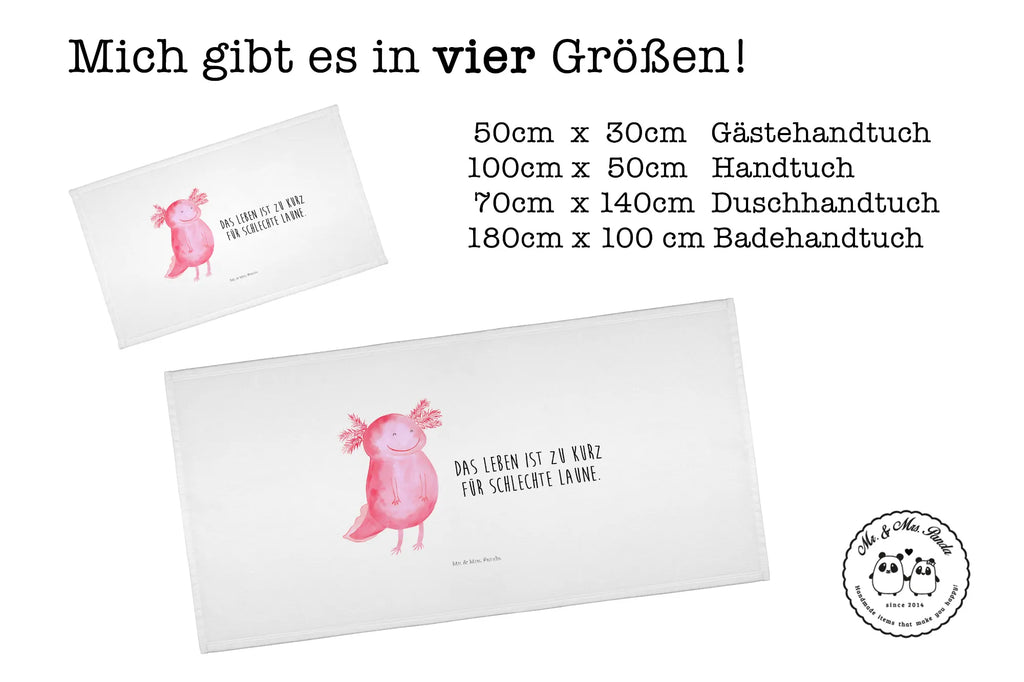 50 x 100 ręcznik Aksolotl Szczęśliwy Axolotl, Molch