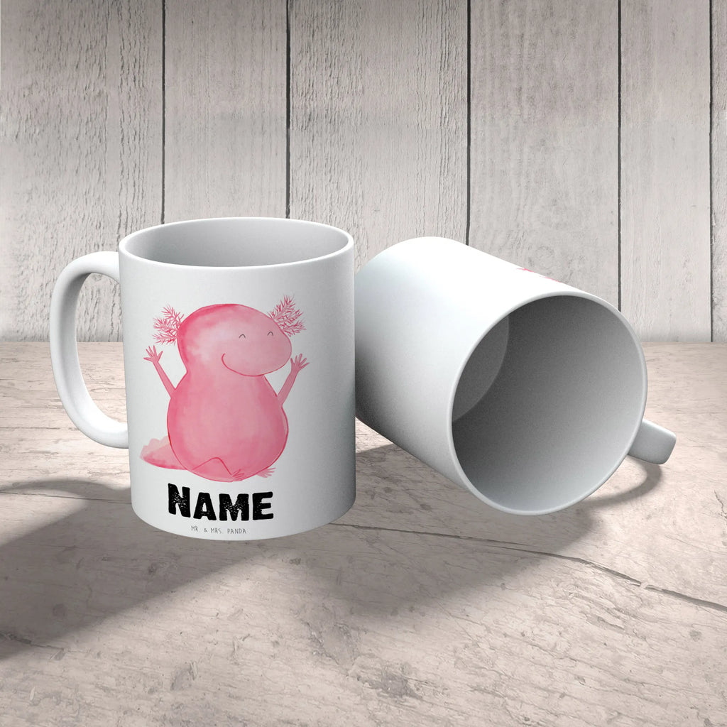Personalised cup axolotl Hooray Axolotl, Axelotl, marine animals, Mexican walking fish, salamander, satisfaction, amphibian, joy, cheerful, axolotl, axolot, fun, tail, motivation