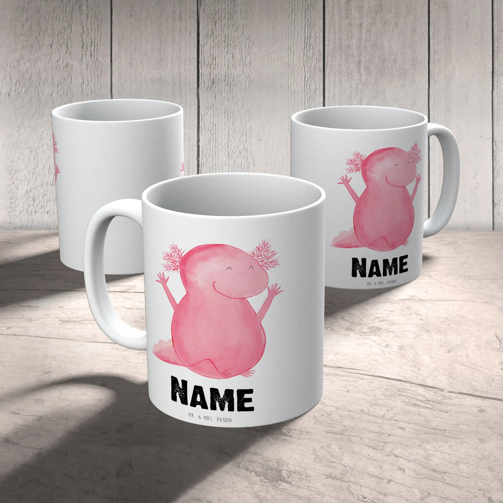 Personalised cup axolotl Hooray Axolotl, Axelotl, marine animals, Mexican walking fish, salamander, satisfaction, amphibian, joy, cheerful, axolotl, axolot, fun, tail, motivation
