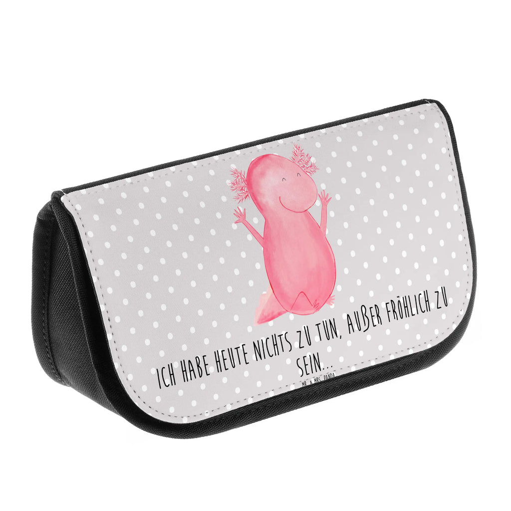 Cosmetics bag axolotl Hooray Toilet bag, Make-up bag, Cosmetic bag, Cosmetics, Mudflap case, Bag, Sludge bag, Wallet, Axolotl, Axelotl, marine animals, Mexican walking fish, salamander, motivation, satisfaction, axolot, amphibian, fun, tail, axolotl, cheerful, joy