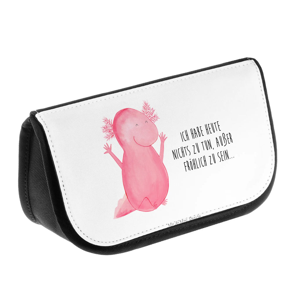 Cosmetics bag axolotl Hooray Toilet bag, Make-up bag, Cosmetic bag, Cosmetics, Mudflap case, Bag, Sludge bag, Wallet, Axolotl, Axelotl, marine animals, Mexican walking fish, salamander, motivation, satisfaction, axolot, amphibian, fun, tail, axolotl, cheerful, joy