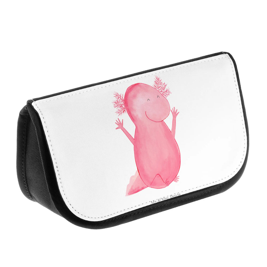 Cosmetics bag axolotl Hooray Toilet bag, Make-up bag, Cosmetic bag, Cosmetics, Mudflap case, Bag, Sludge bag, Wallet, Axolotl, Axelotl, marine animals, Mexican walking fish, salamander, motivation, satisfaction, axolot, amphibian, fun, tail, axolotl, cheerful, joy