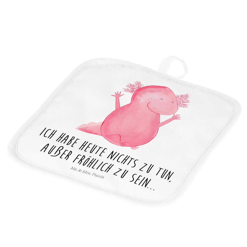 2-elementowy zestaw podkładek pod garnki Axolotl Hurra Ofenhandschuh, Topflappen, Topflappen Set, Topflappen lustig, Topflappen 2er Set, Topflappen mit Spruch, Topfuntersetzer, Schöne Topflappen, Topflappenset, Topfhandschuhe, Topfhandschuh, Ofenhandschuhe, Axolotl, Molch, Axolot, Spaß, Lurch, Schwanzlurch, Lurche, Motivation, Zufriedenheit, Freude, fröhlich