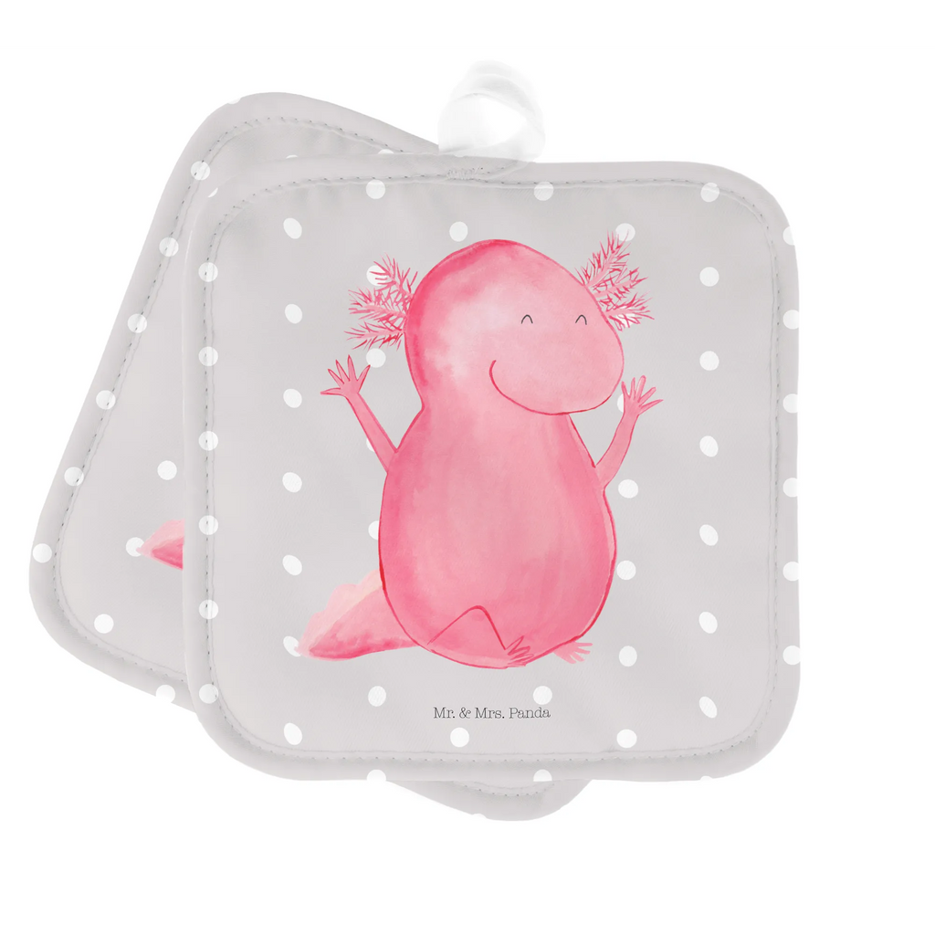 2-elementowy zestaw podkładek pod garnki Axolotl Hurra Ofenhandschuh, Topflappen, Topflappen Set, Topflappen lustig, Topflappen 2er Set, Topflappen mit Spruch, Topfuntersetzer, Schöne Topflappen, Topflappenset, Topfhandschuhe, Topfhandschuh, Ofenhandschuhe, Axolotl, Molch, Axolot, Spaß, Lurch, Schwanzlurch, Lurche, Motivation, Zufriedenheit, Freude, fröhlich