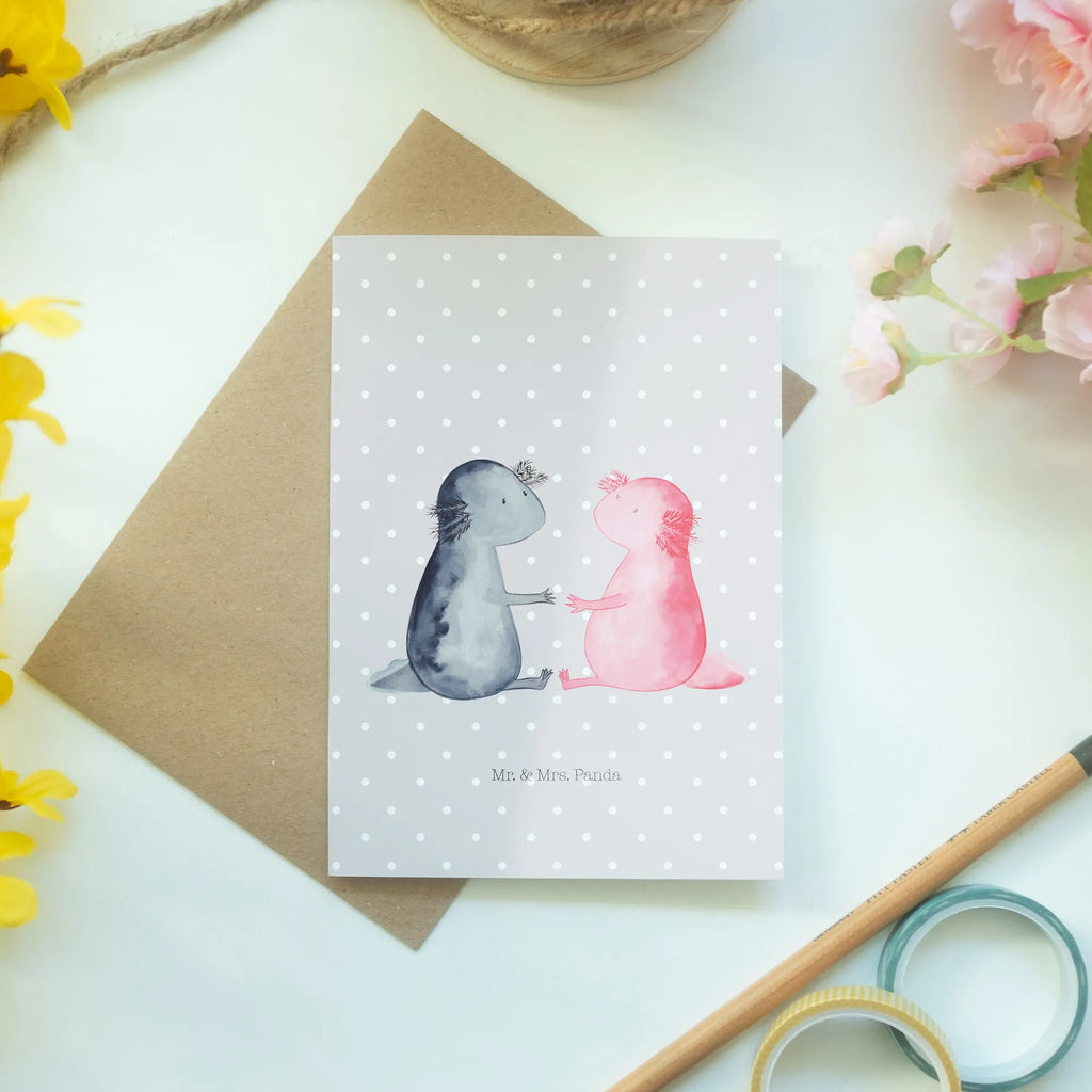 Grußkarte Axolotl Liebe Motivkarte, Grußkarten, vatertagskarte, weihnachtskarten, einladungskarten, babykarte, dankeskarten, valentinstagskarte, Glückwunschkarte, neujahrskarte, osterkarten, genesungskarte, abiturkarte, hochzeitskarten, Klappkarte, firmungskarte, osterkarte, kommunionskarte, Grußkarte, glückwunschkarten, spruchkarte, Beileidskarte, jubiläumskarte, Molch, Axolotl, Große Liebe, Verlobter, Liebesbeweis, Liebe, Valentinstag, Schwanzlurch, Lurche, Freund, Axolot, Lurch, Jahrestag, Ehemann