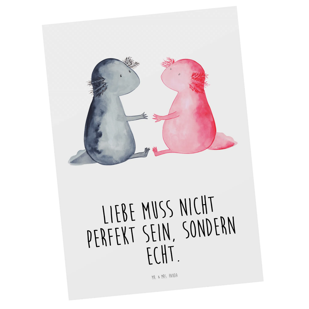 Postkarte Axolotl Liebe Grußkarte, Postkarten, Kunstkarten, Motivkarte, Designkarte, spruchkarte, Postkarte, bildkarte, kunstkarte, Fotokarte, einzelkarte, Ansichtskarte, Ansichtskarten, Molch, Axolotl, Liebe, Freund, Liebesbeweis, Ehemann, Lurche, Lurch, Jahrestag, Große Liebe, Valentinstag, Verlobter, Schwanzlurch, Axolot