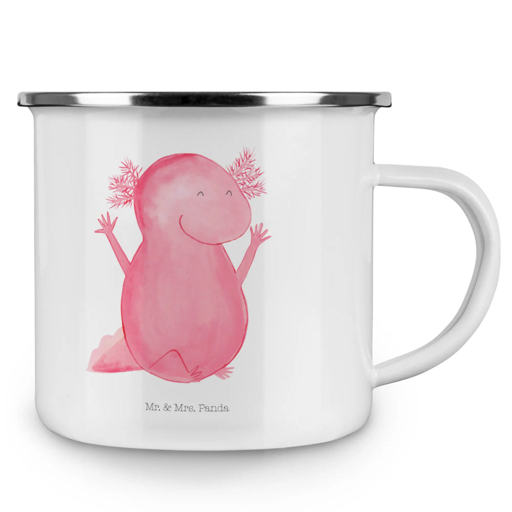 Camping Emaille Tasse Axolotl Hurra Emailletasse, emaillebecher, metallbecher, Becher, reisetasse, Tasse Emaille, Campingtasse, Kaffeebecher, Reisebecher, Pott, Trinkbecher, Emaille Becher, becher emaille, Emaille Tasse, Tasse, Metalltasse, Kaffeetasse, wanderbecher, wandertasse, Campingbecher, blechbecher, Blechtasse, Teetasse, Teebecher, Molch, Axolotl, Axolot, Freude, Schwanzlurch, Spaß, Lurch, Lurche, Motivation, Fröhlich, Zufriedenheit