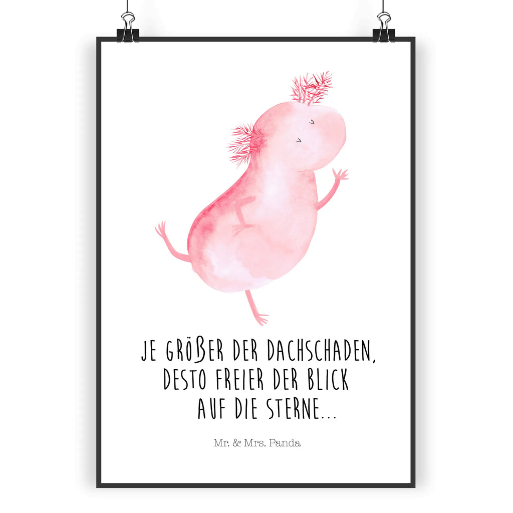 Poster Axolotl Tanzen Bild, Poster, kunstdruck poster, Wanddekoration, Deko Bild, drucke, Wandbild, kunst für die wand, Kunstdruck, wanddruck, kunstposter, Wandschmuck, Posterdruck, wanddeko, Plakat, grafikposter, Mr. & Mrs. Panda Poster, Wandposter, Wanddeko Bild, Designposter, wandkunst, Bild für Wand, Molch, Axolotl, Schwanzlurch, Axolot, Freundin, Lurch, Sterne, Dachschaden, Lurche, Verrückt, Beste Freundin