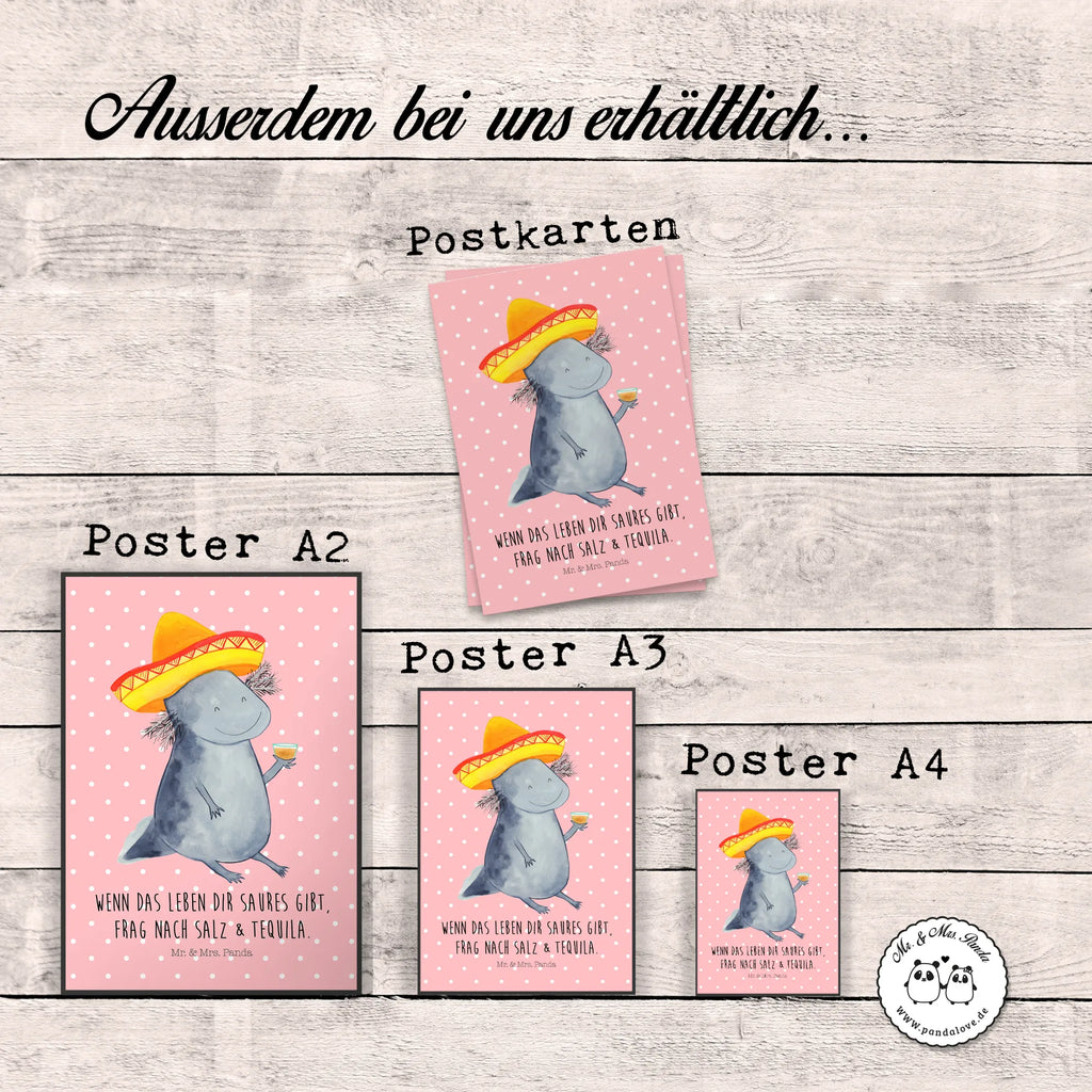 Poster axolotl tequila Mr. & Mrs. Panda Poster, Wandbild, Poster, Wanddekoration, kunst für die wand, Kunstdruck, grafikposter, Designposter, drucke, Wanddeko Bild, Deko Bild, kunstdruck poster, Bild für Wand, Posterdruck, kunstposter, Wandschmuck, Bild, Plakat, wandkunst, Wandposter, wanddeko, wanddruck, Molch, Axolotl, Feuersalamander, Motivation, Spruch, Mexiko, Lurch, Schwanzlurch, Lurche, Zitrone, Feuerdrache, Tequila, Mexico, Axolot, Sombrero