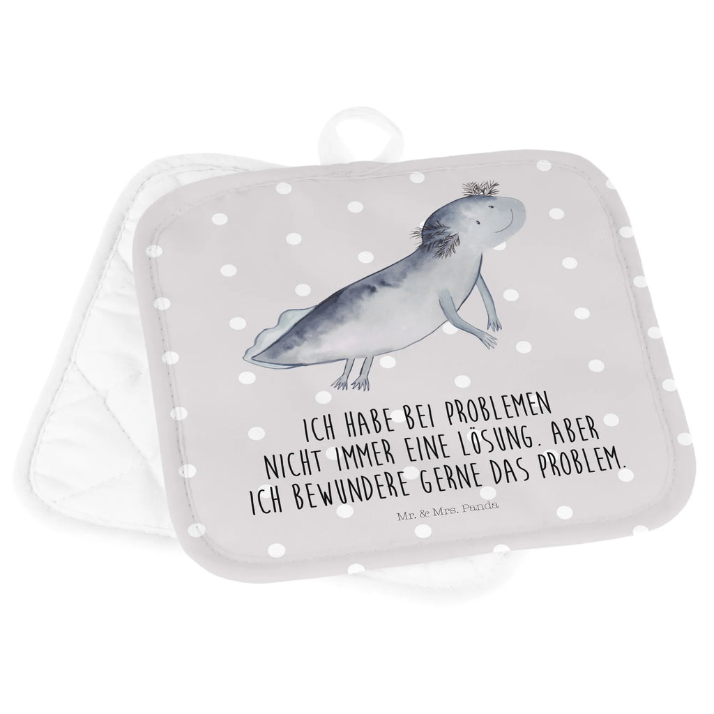 Pot holder axolotl To swim Topfuntersetzer, Topfhandschuhe, Topflappenset, 2er Set Topflappen, Topflappen 2er Set, Topflappen Set, Topflappen, topfhalter, Axolotl, Molch, Lurch, Probleme, Schwanzlurch, Lösungen, Problem, Motivation, Axolot, Lurche