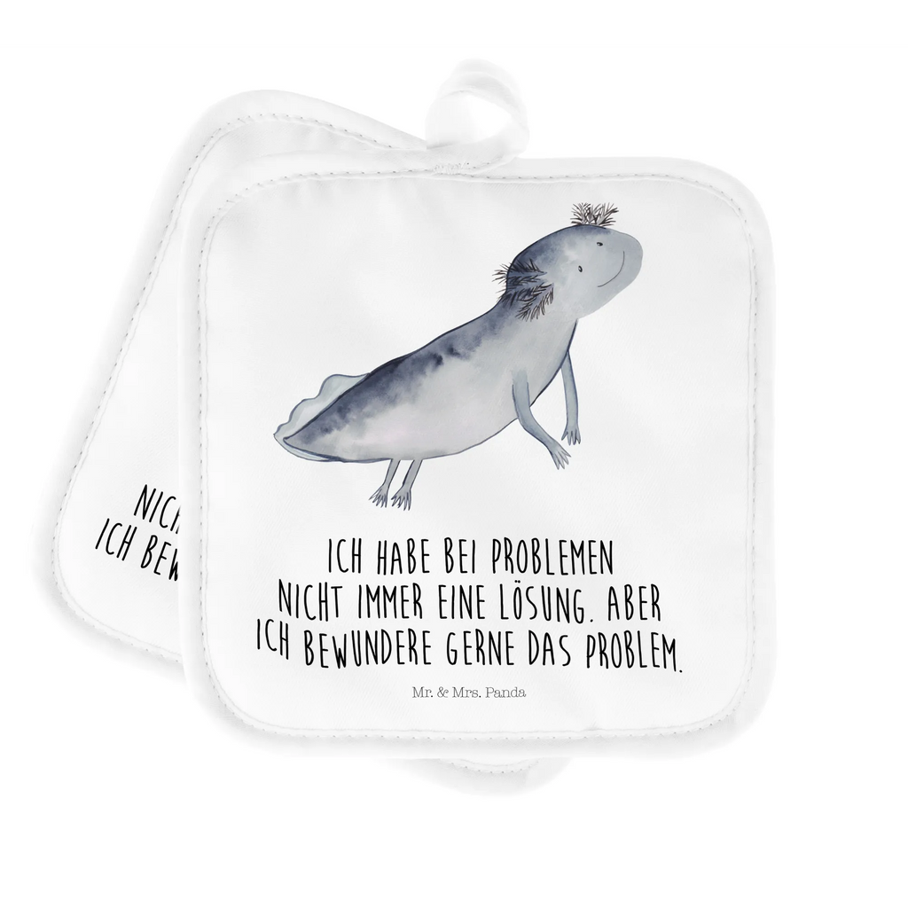 Pot holder axolotl To swim Topfuntersetzer, Topfhandschuhe, Topflappenset, 2er Set Topflappen, Topflappen 2er Set, Topflappen Set, Topflappen, topfhalter, Axolotl, Molch, Lurch, Probleme, Schwanzlurch, Lösungen, Problem, Motivation, Axolot, Lurche