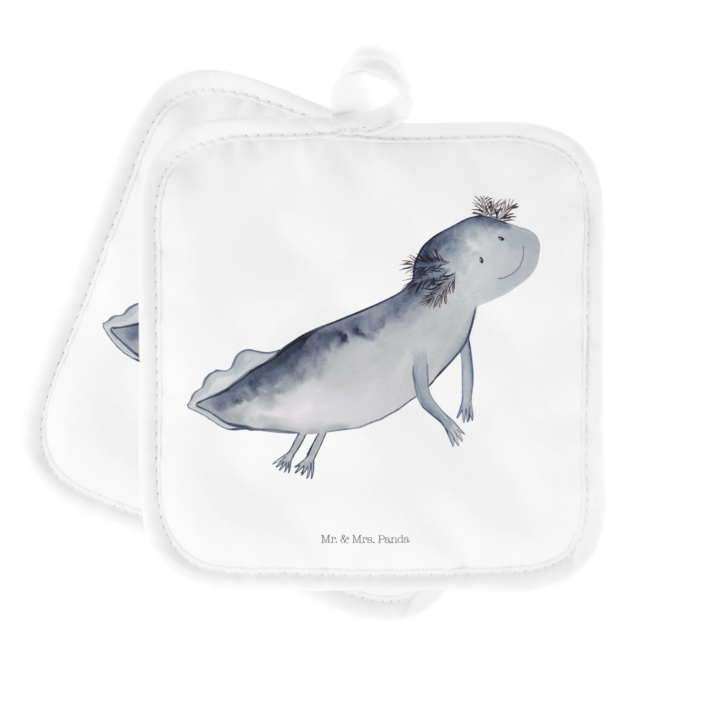 Pot holder axolotl To swim Topfuntersetzer, Topfhandschuhe, Topflappenset, 2er Set Topflappen, Topflappen 2er Set, Topflappen Set, Topflappen, topfhalter, Axolotl, Molch, Lurch, Probleme, Schwanzlurch, Lösungen, Problem, Motivation, Axolot, Lurche