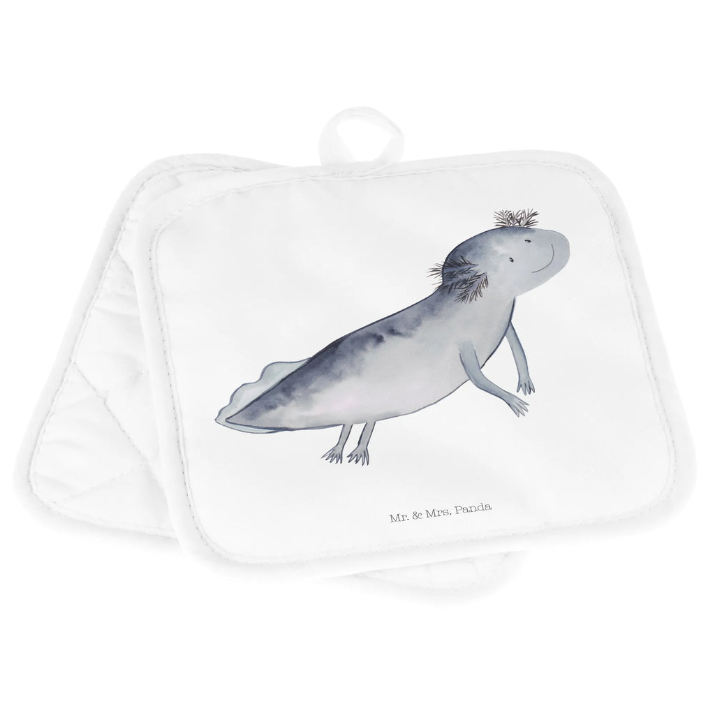 Pot holder axolotl To swim Topfuntersetzer, Topfhandschuhe, Topflappenset, 2er Set Topflappen, Topflappen 2er Set, Topflappen Set, Topflappen, topfhalter, Axolotl, Molch, Lurch, Probleme, Schwanzlurch, Lösungen, Problem, Motivation, Axolot, Lurche