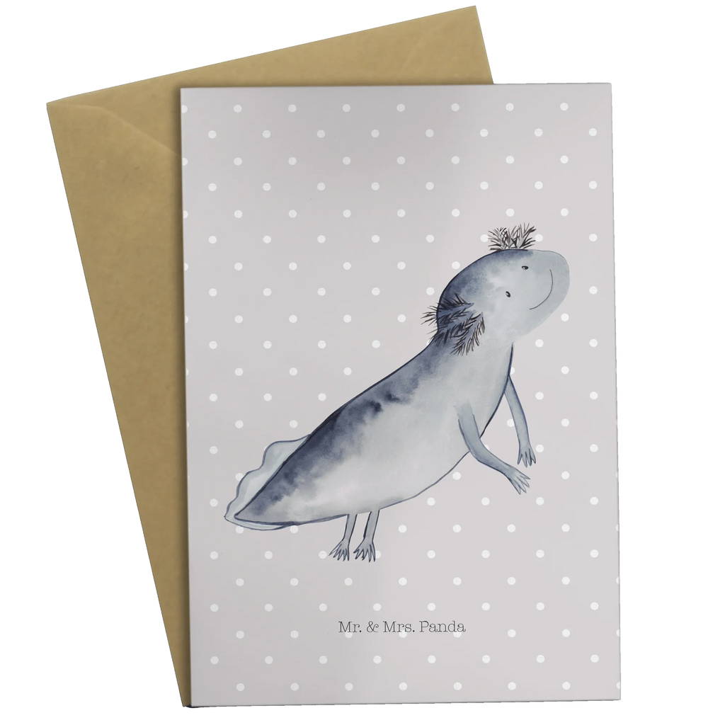 Kartka okolicznościowa ajolotl pływanie Axolotl, Molch