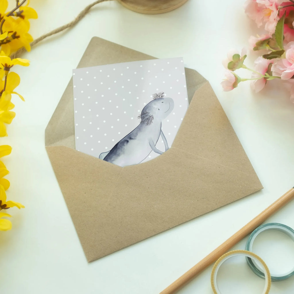 Kartka okolicznościowa ajolotl pływanie Axolotl, Molch