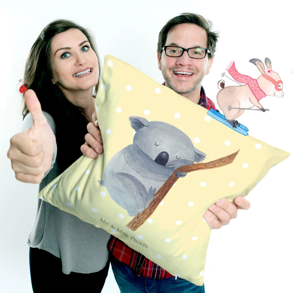 Cushion koala 40 x 40, pillows, settee, 40x40, soft, pad, pillow case, fluffy, bed, Pillow, bedroom, cushion, couch, sofa, small animals, cute, funny, cute animal motives, hand drawn, small world, funny sayings, good mood, happy, gifts, gift ideas, special gifts, animal lover, card, dream, dreamland, Koala, sleeping, bear, koala bear