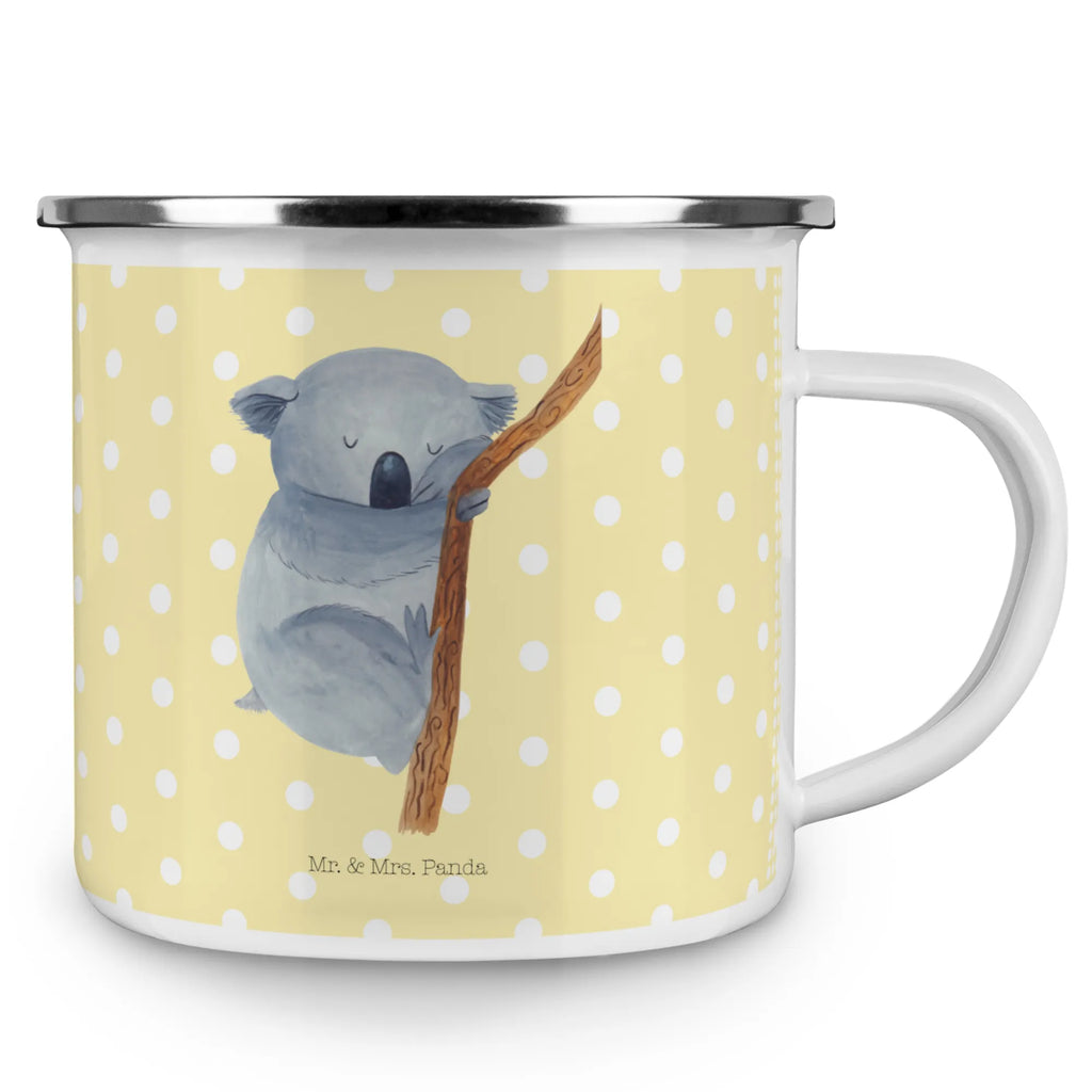 Kempingowy kubek emaliowany Koala metallbecher, blechbecher, Metalltasse, Teetasse, Emailletasse, wandertasse, Kaffeetasse, Campingtasse, Kaffeebecher, Trinkbecher, wanderbecher, Blechtasse, becher emaille, emaillebecher, Tasse, Becher, Reisebecher, Campingbecher, Pott, Emaille Becher, Emaille Tasse, Tasse Emaille, Teebecher, reisetasse, Tiere, Tiermotive, Gute Laune, Lustige Sprüche, Traum, Schlafzimmer, Koalabär, Traumland, Träumen, Koala, Bär, schlafen