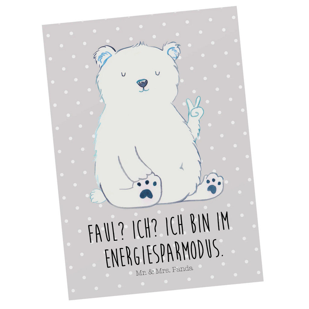 Postcard Icebear Lazy gift card, invitation card, gift, card, paper, letter, Postcard, invitation, postcards, bear, teddy, teddy bear, cuddly toy, lazy, work, relaxing, office job, home office, workplace, Polar bear, office, North Pole