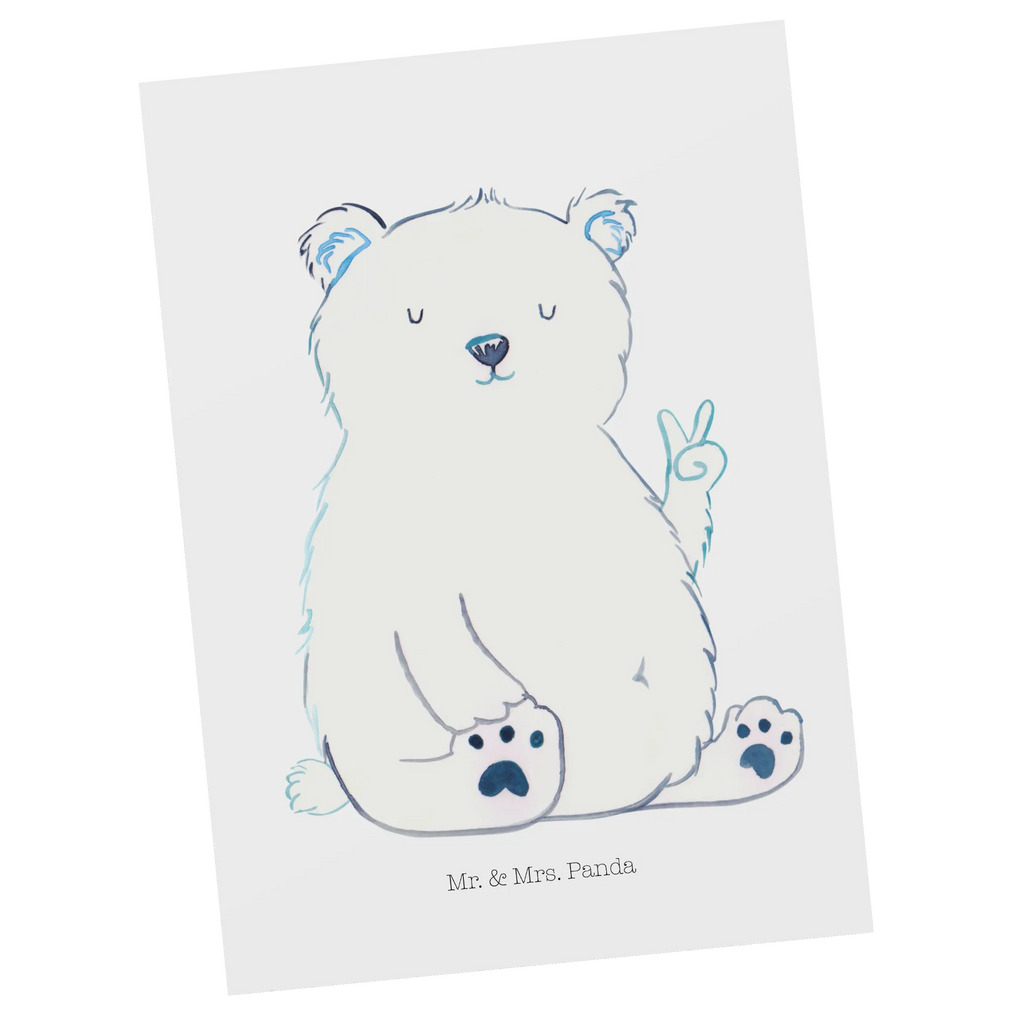 Postcard Icebear Lazy gift card, invitation card, gift, card, paper, letter, Postcard, invitation, postcards, bear, teddy, teddy bear, cuddly toy, lazy, work, relaxing, office job, home office, workplace, Polar bear, office, North Pole