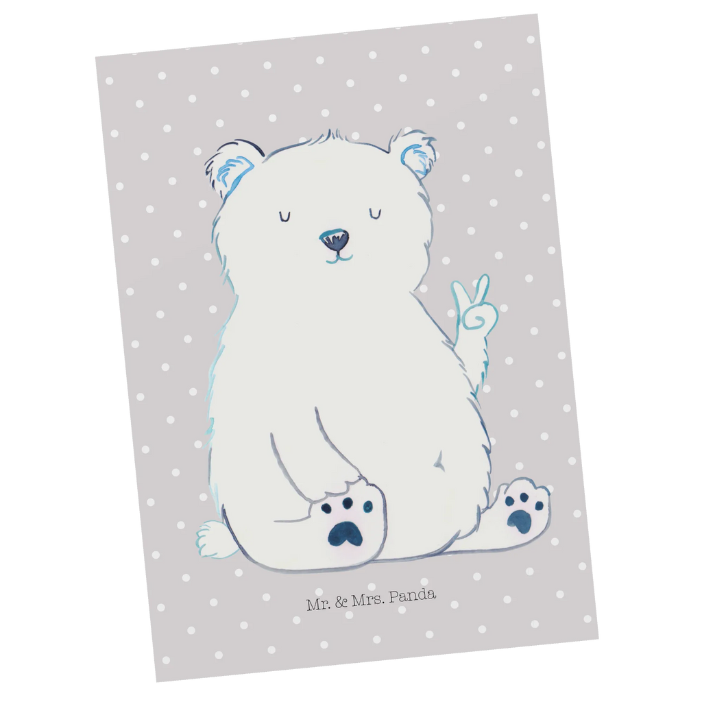 Postcard Icebear Lazy gift card, invitation card, gift, card, paper, letter, Postcard, invitation, postcards, bear, teddy, teddy bear, cuddly toy, lazy, work, relaxing, office job, home office, workplace, Polar bear, office, North Pole