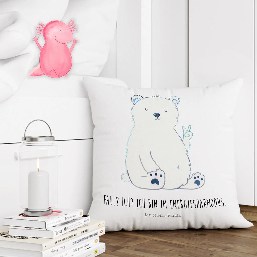 Cushion Icebear Lazy bedroom, couch, Pillow, cushion, 40 x 40, settee, bed, 40x40, pad, pillow case, soft, fluffy, pillows, sofa, bear, teddy, teddy bear, cuddly toy, office job, relaxing, work, Polar bear, workplace, office, lazy, North Pole, home office