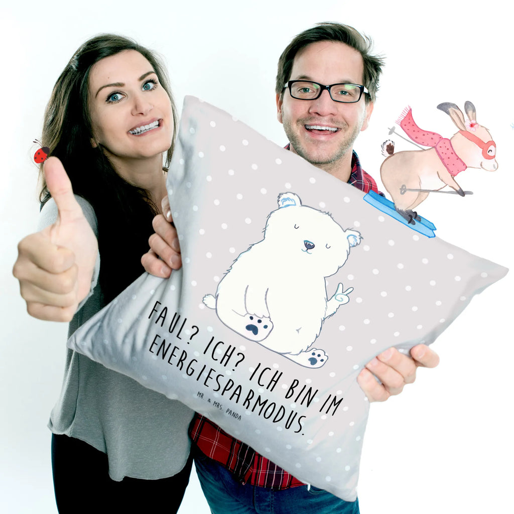 Cushion Icebear Lazy bedroom, couch, Pillow, cushion, 40 x 40, settee, bed, 40x40, pad, pillow case, soft, fluffy, pillows, sofa, bear, teddy, teddy bear, cuddly toy, office job, relaxing, work, Polar bear, workplace, office, lazy, North Pole, home office