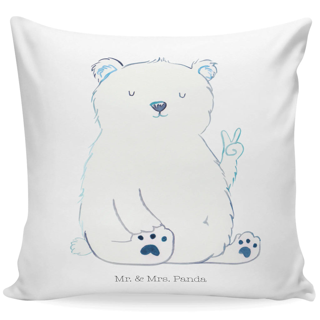 Cushion Icebear Lazy bedroom, couch, Pillow, cushion, 40 x 40, settee, bed, 40x40, pad, pillow case, soft, fluffy, pillows, sofa, bear, teddy, teddy bear, cuddly toy, office job, relaxing, work, Polar bear, workplace, office, lazy, North Pole, home office