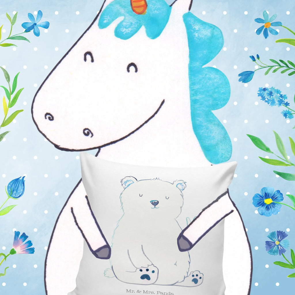 Cushion Icebear Lazy bedroom, couch, Pillow, cushion, 40 x 40, settee, bed, 40x40, pad, pillow case, soft, fluffy, pillows, sofa, bear, teddy, teddy bear, cuddly toy, office job, relaxing, work, Polar bear, workplace, office, lazy, North Pole, home office