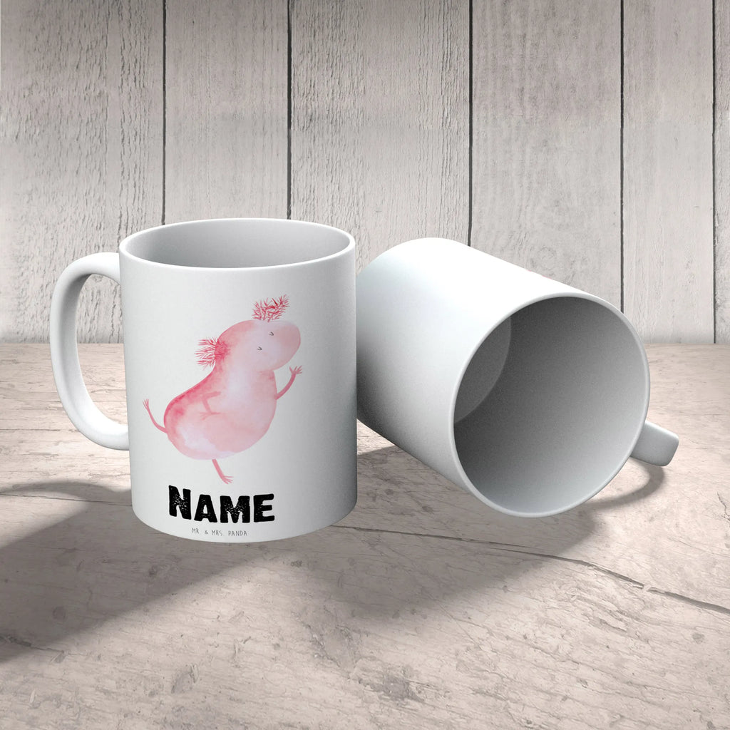 Personalised cup axolotl Dance Personalisierte Tasse, Tasse mit Namen, Wunschname, Drucken, Namenstasse, Tasse, Personalisiert, Namen, Axolotl, Molch, Schwanzlurch, verrückt, Freundin, Lurch, Dachschaden, Axolot, beste Freundin, Lurche, Sterne