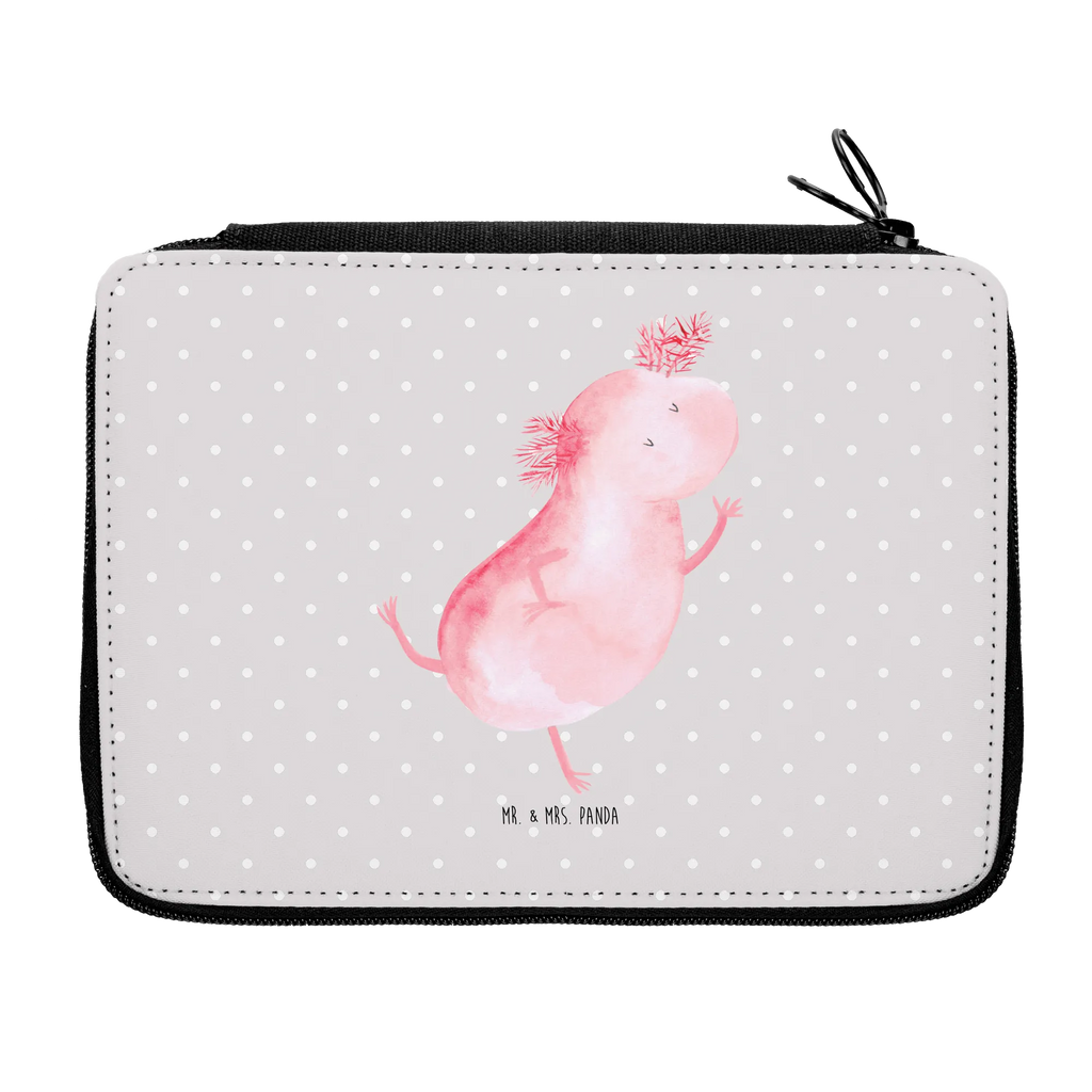 Leather folder axolotl Dance child, pupil, primary school, pencil case, pencil bag, school, gift, pen roll, enrolment, motif, Axolotl, Axelotl, marine animals, Mexican walking fish, salamander, amphibians, axolot, roof damage, best friend, stars, tailfish, crazy, girlfriend
