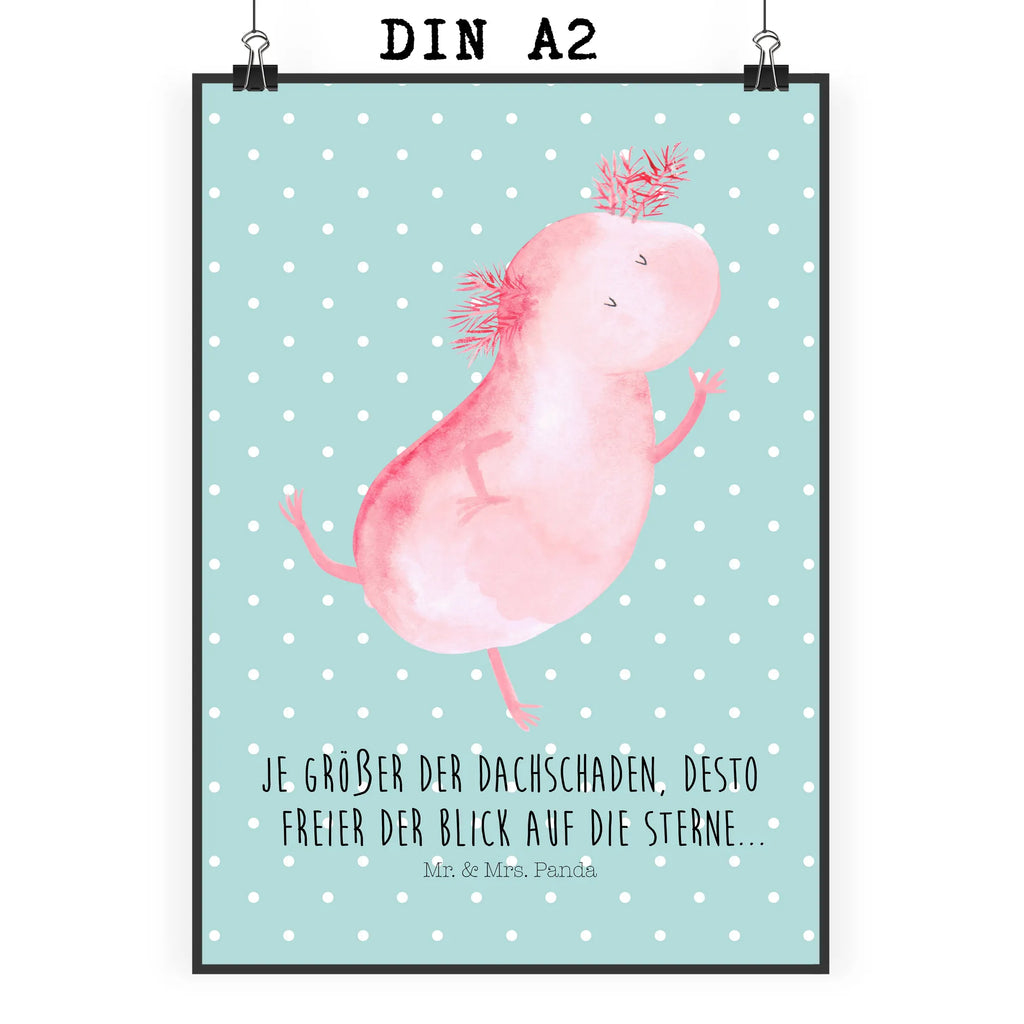 Poster Axolotl Tanzen Bild, Poster, kunstdruck poster, Wanddekoration, Deko Bild, drucke, Wandbild, kunst für die wand, Kunstdruck, wanddruck, kunstposter, Wandschmuck, Posterdruck, wanddeko, Plakat, grafikposter, Mr. & Mrs. Panda Poster, Wandposter, Wanddeko Bild, Designposter, wandkunst, Bild für Wand, Molch, Axolotl, Schwanzlurch, Axolot, Freundin, Lurch, Sterne, Dachschaden, Lurche, Verrückt, Beste Freundin
