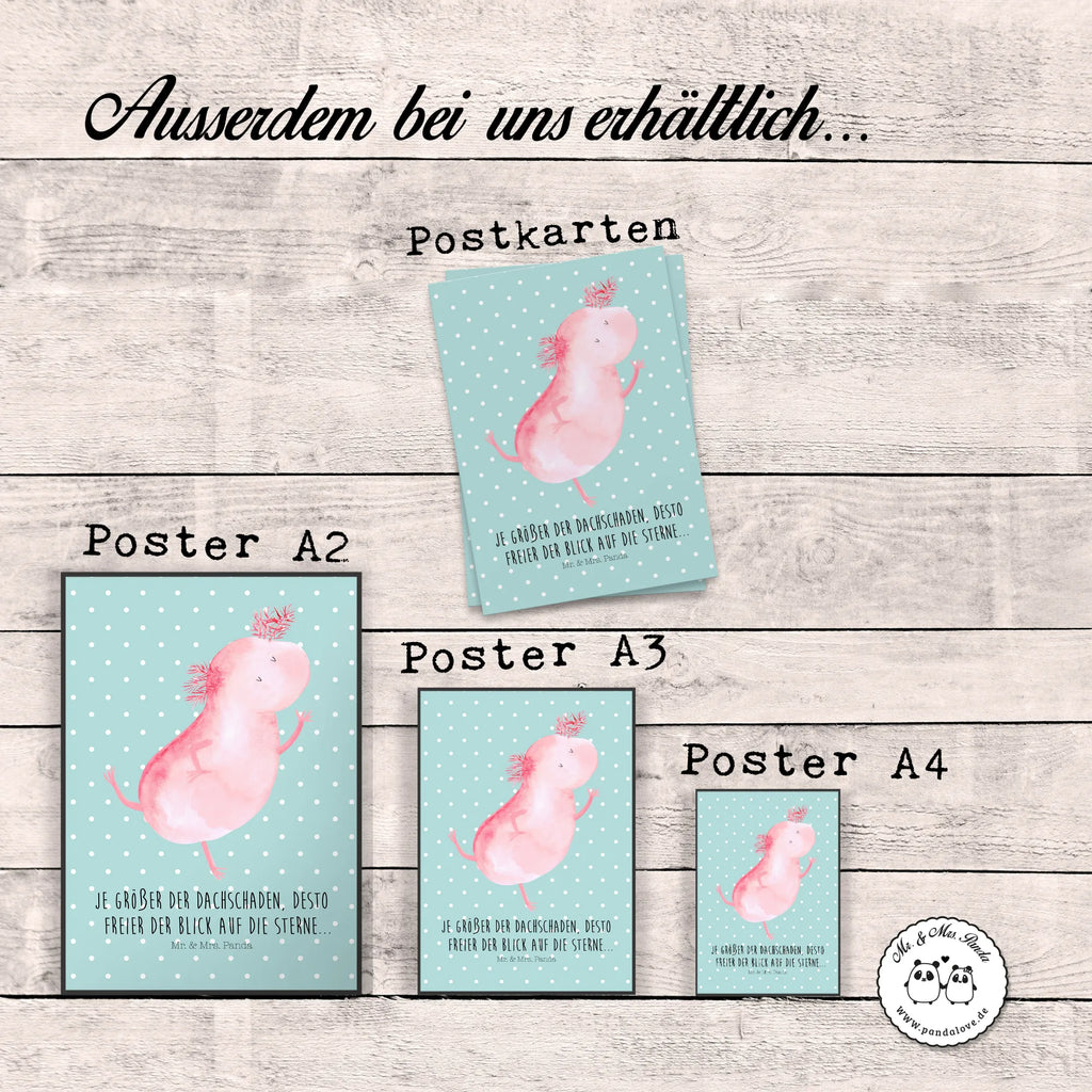 Poster Axolotl Tanzen Bild, Poster, kunstdruck poster, Wanddekoration, Deko Bild, drucke, Wandbild, kunst für die wand, Kunstdruck, wanddruck, kunstposter, Wandschmuck, Posterdruck, wanddeko, Plakat, grafikposter, Mr. & Mrs. Panda Poster, Wandposter, Wanddeko Bild, Designposter, wandkunst, Bild für Wand, Molch, Axolotl, Schwanzlurch, Axolot, Freundin, Lurch, Sterne, Dachschaden, Lurche, Verrückt, Beste Freundin