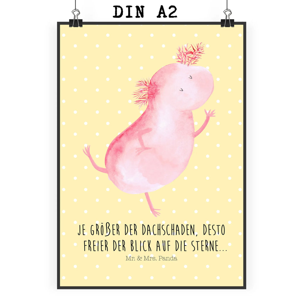 Poster Axolotl Tanzen Bild, Poster, kunstdruck poster, Wanddekoration, Deko Bild, drucke, Wandbild, kunst für die wand, Kunstdruck, wanddruck, kunstposter, Wandschmuck, Posterdruck, wanddeko, Plakat, grafikposter, Mr. & Mrs. Panda Poster, Wandposter, Wanddeko Bild, Designposter, wandkunst, Bild für Wand, Molch, Axolotl, Schwanzlurch, Axolot, Freundin, Lurch, Sterne, Dachschaden, Lurche, Verrückt, Beste Freundin